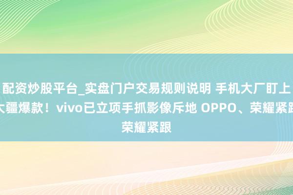 配资炒股平台_实盘门户交易规则说明 手机大厂盯上大疆爆款！vivo已立项手抓影像斥地 OPPO、荣耀紧跟